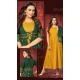 Mustard Color Rayon Gold Foil Printed Party Wear Kurti With Women Shrug-4545155418