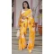 Yellow Color Printed Digital Satin Silk Casual Wear Saree -4558155494