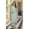 Sky Blue Color Sequence Work Faux Georgette Festival Wear Salwar Kameez - 4560155499