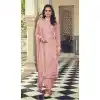 Pink Color Sequence Work Faux Georgette Festival Wear Salwar Kameez - 4560155503
