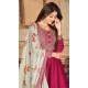 Pink Color Embroidery Work Jiyo Silk Slub Wedding Wear Anarkali Salwar Kameez -4561155507