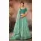 Firozi Color Embroidery Work Chinon Party Wear Plus Size Lehenga Choli -4565155532