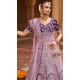 Purple Color Velvet Embroidery Work Bridal Wedding Wear Lehenga Choli -4578155652