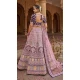 Purple Color Velvet Embroidery Work Bridal Wedding Wear Lehenga Choli -4578155652