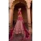 Pink Color Velvet Embroidery Work Bridal Wedding Wear Lehenga Choli -4578155654