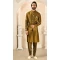 Mustard Color Banarasi Art Silk Men's Function Wear Kurta Pajama With Jacket -4607155931