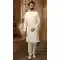 Cream Color Banarasi Art Silk Men's Function Wear Kurta Pajama With Jacket -4607155932