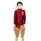Maroon Color Dhupion Silk Readymade Kids Boys Festival Wear Dhoti Kurta - 4624156108