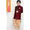 Dhupion Silk Maroon Color Self Work Traditional Wear Readymade Kids Dhoti Kurta - 4625156122