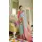 Sky Blue Color Linen Silk Woven Zari Printed Work Traditional Party Wear Saree -4631156218