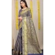 Navy Blue Color Kanchipuram Silk Traditional Wear Saree With Jacquard Work -4591155764