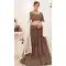 Caramel Color Georgette Embroidery Work Party Wear Lehenga Choli -4622156078