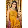 Party Wear Yellow Color Viscose Georgette Sequence Work Lehenga Choli -4661156475