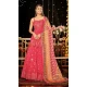 Party Wear Pink Color Viscose Georgette Sequence Work Lehenga Choli -4661156477