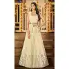 Party Wear Off White Color Viscose Georgette Sequence Work Lehenga Choli -4661156478