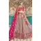 Grey & Pink Color Embroidery Work Bridal Wedding Wear Plus Size Lehenga Choli -4645156318