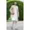 Wedding Wear Off White Color Soft Art Silk Embroidery Work Men's Sherwani -4667156520
