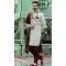 Stunning Off White Color Soft Art Silk Embroidery Work Wedding Wear Men's Sherwani -4667156522