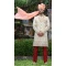 Soft Art Silk Embroidery Work Cream Color Wedding Wear Men's Sherwani -4667156536