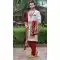 Wedding Wear Embroidery Work Soft Art Silk White Color Men's Sherwani -4668156552
