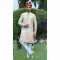 Embroidery Work Cream Color Soft Art Silk Wedding Wear Men's Sherwani -4668156556