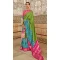 Light Green Color Patola Silk Print Work Traditional Casual Wear Saree Blouse -4595155798