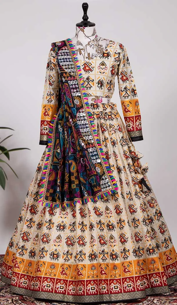 Navy Blue Color Pure Cotton Foil Printed Work Designer Function Wear Lehenga Choli -4704156853