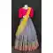 Grey Color Organza Embroidery Cut And Stone Work Party Function Wear Lehenga Choli -4705156875