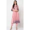 Light Pink Color Poly Silk Digital Print Work Casual Wear Kurti With Pant -4692156746