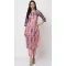 Digital Print Work Light Pink Color Poly Silk Casual Wear Kurti With Pant -4692156747
