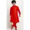 Red Color Dupion Silk Festival Wear Kids Boys Readymade Kurta Pajama -4694156768