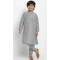 Grey Color Dupion Silk Festival Wear Kids Boys Readymade Kurta Pajama -4694156774
