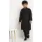 Black Color Dupion Silk Festival Wear Kids Boys Readymade Kurta Pajama -4694156776