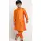 Mustard Color Dupion Silk Festival Wear Kids Boys Readymade Kurta Pajama -4694156778
