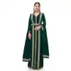 Hand Stone Work Georgette Green Color Party Wear Long Salwar Kameez -4728157028