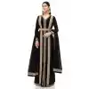 Hand Stone Work Georgette Black Color Party Wear Long Salwar Kameez -4728157029