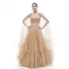 Soft Net Hand Work Beige Color Plus Size Designer Lehenga Choli -4781157491
