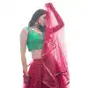 Soft Net Hand Work Rama Green Color Plus Size Designer Lehenga Choli -4781157493