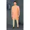 Peach Color Jacquard Weaving Work Designer Function Wear Mens Indo Western -4902158450