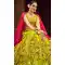 Alluring Flourecent Green Color Georgette Thread Embroidery Work Function Wear Lehenga Choli -4913158524