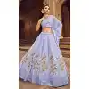 Majesty Lavender Color Georgette Thread Embroidery Work Function Wear Lehenga Choli -4913158528