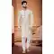 Gold Color Sequins Work Silk Wedding Wear Readymade Men's Indo Western -4921158580