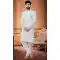 Sequins Work White Color Silk Wedding Wear Readymade Men's Indo Western -4921158583