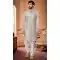 Wedding Wear Cream Color Sequins Work Silk Readymade Men's Indo Western -4921158586