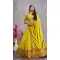 Fluorescent Green Color Sequins Work Georgette Ceremony Wear Designer Lehenga Choli -4946158766