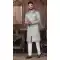 Wedding Wear Grey Color Jacquard Embroidery Work Wedding Wear Men's Indo Western -4980158994