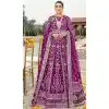Purple Color Butterfly Net Embroidery Work Function Wear Salwar Kameez -5001159136