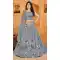 Grey Color Sequence Work Pure Georgette Designer Wear Lehenga Choli -5003159147