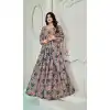 Chiku Color Georgette Printed Work Party Wear Readymade Designer Lehenga Choli -5007159162
