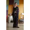 Party Wear Black Color Embroidery And Sequence Work Georgette Saree -5011159185